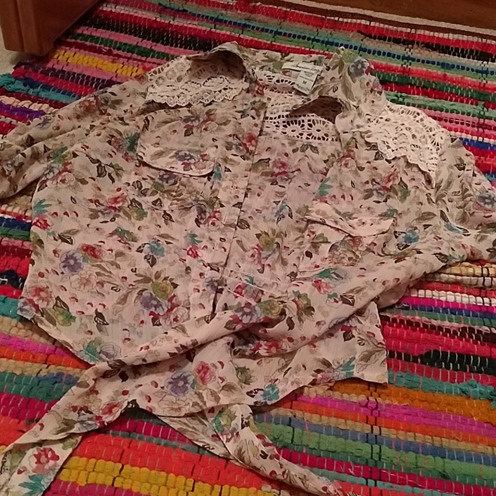 Crop button down